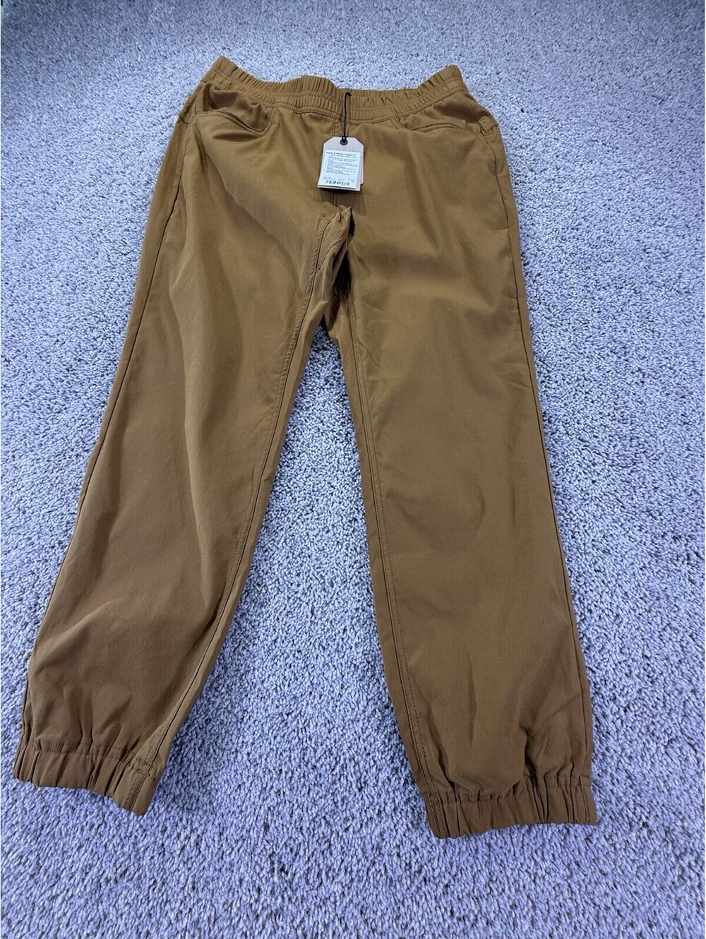 NWT prAna Antique Bronze Halle E-Waist Jogger Pant II Size 12 Pull On Stretch